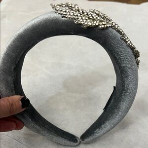 Elegant Gray and Silver Women's Headband